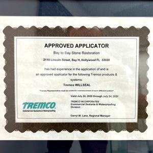 CERTIFIED INSTALLERS OF TREMCO WILLSEAL